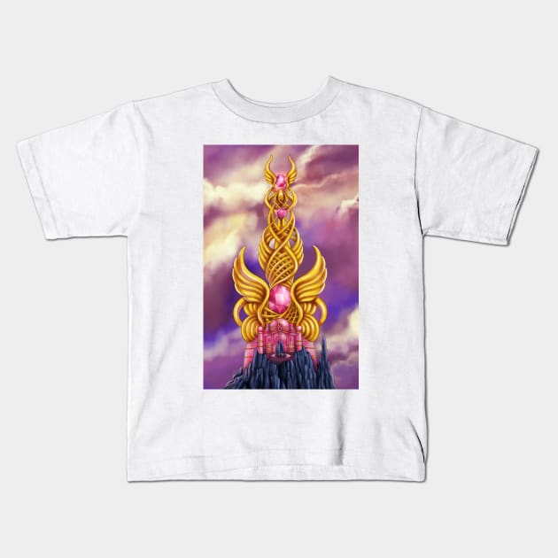 cristal castle Kids T-Shirt by ekkimu